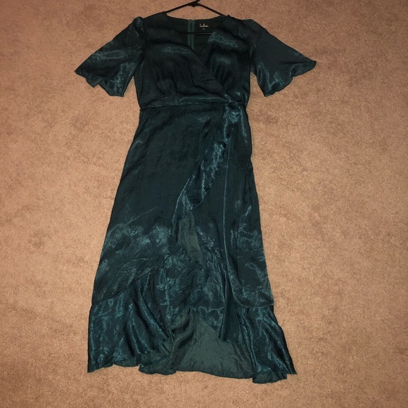 Lulus satin dress! Only worn once! - Picture 5 of 5